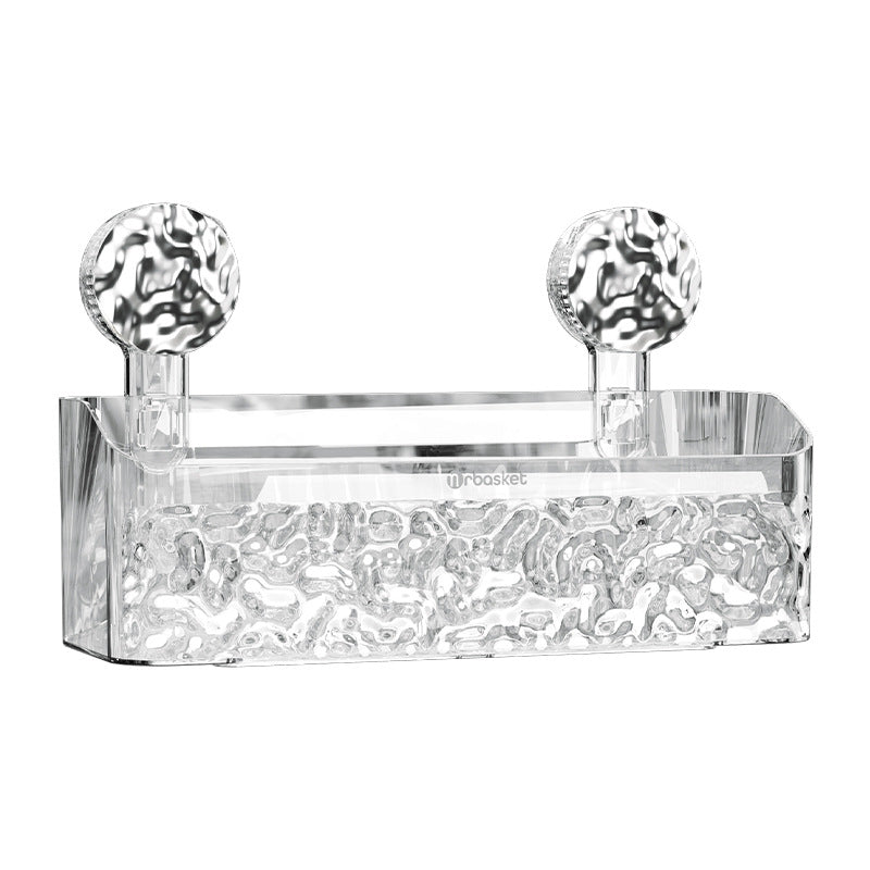 Suction tray rack bathroom shelf no punch bathroom wash table hanging basket wall hanging wall receiving rack eprolo