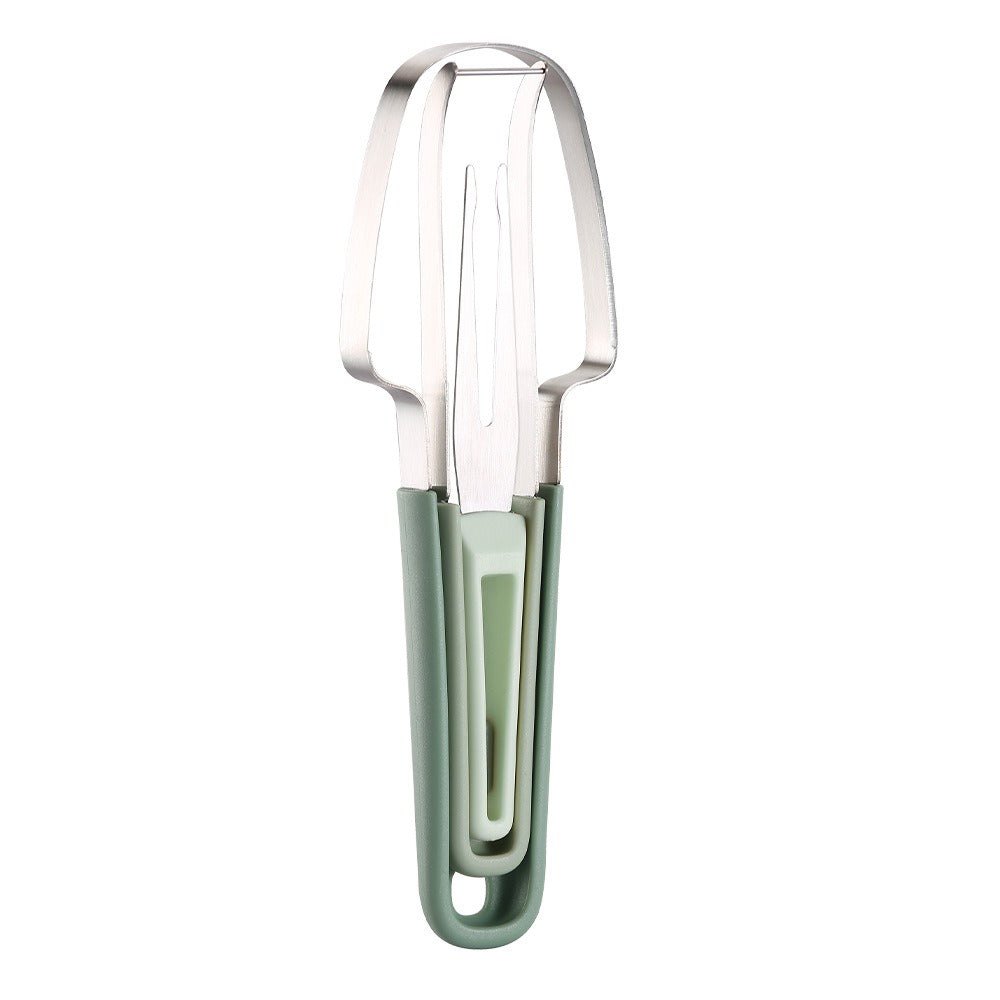 3-in-1 Watermelon Cutter Stainless Steel Fruit Carving Knife Multi-functional Melon Fork Slicer Tool for Camping Kitchen Gadgets eprolo