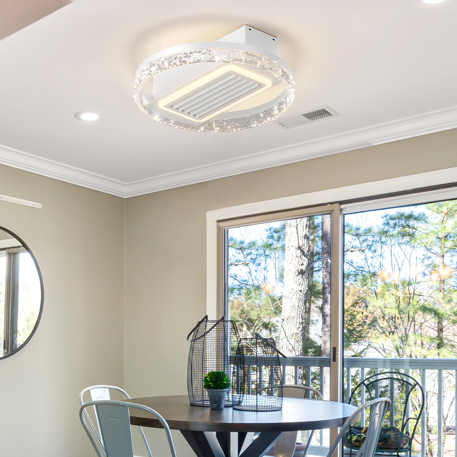 Bladeless Fan Lamp With Lights Dimmable  LED eprolo
