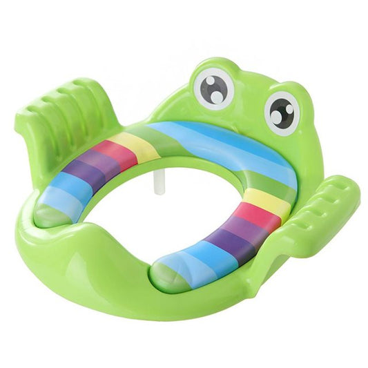 Baby Potty Training Seat with Adjustable Ladder - Safe Foldable Toilet Trainer