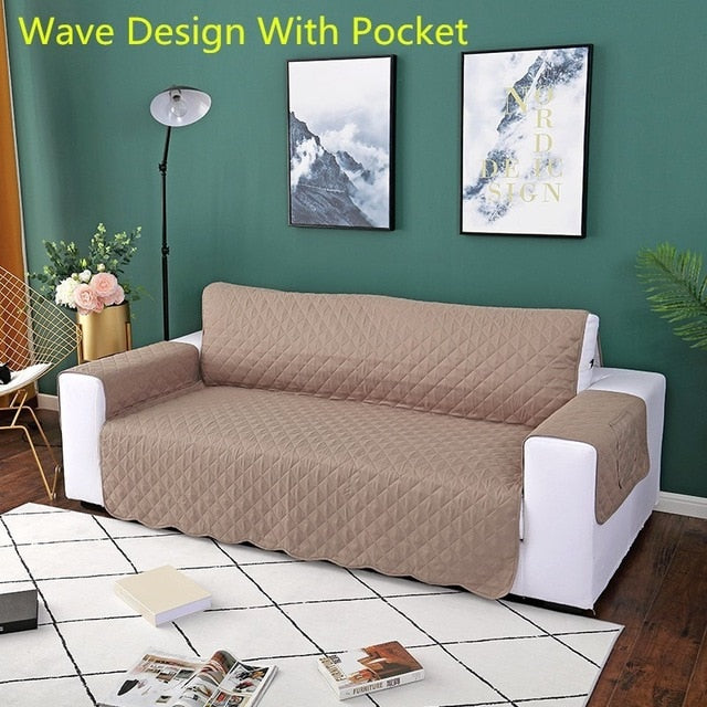 Sofa Couch Cover Chair Throw Pet Dog Kids Mat Furniture Protector Reversible Removable Armrest Slipcovers 1/2/3 Seat eprolo
