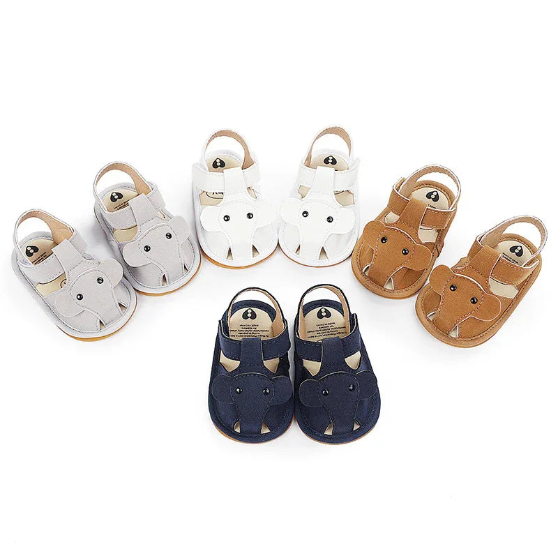Baby Boy Sandals - Breathable Summer Shoes for Newborns & Toddlers 0-12 Months | Rubber Sole - Shello's Creative Boutique