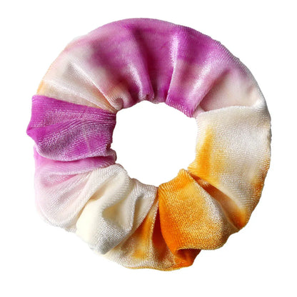Tie dye velvet zipper large intestine loop - Shello's Creative Boutique