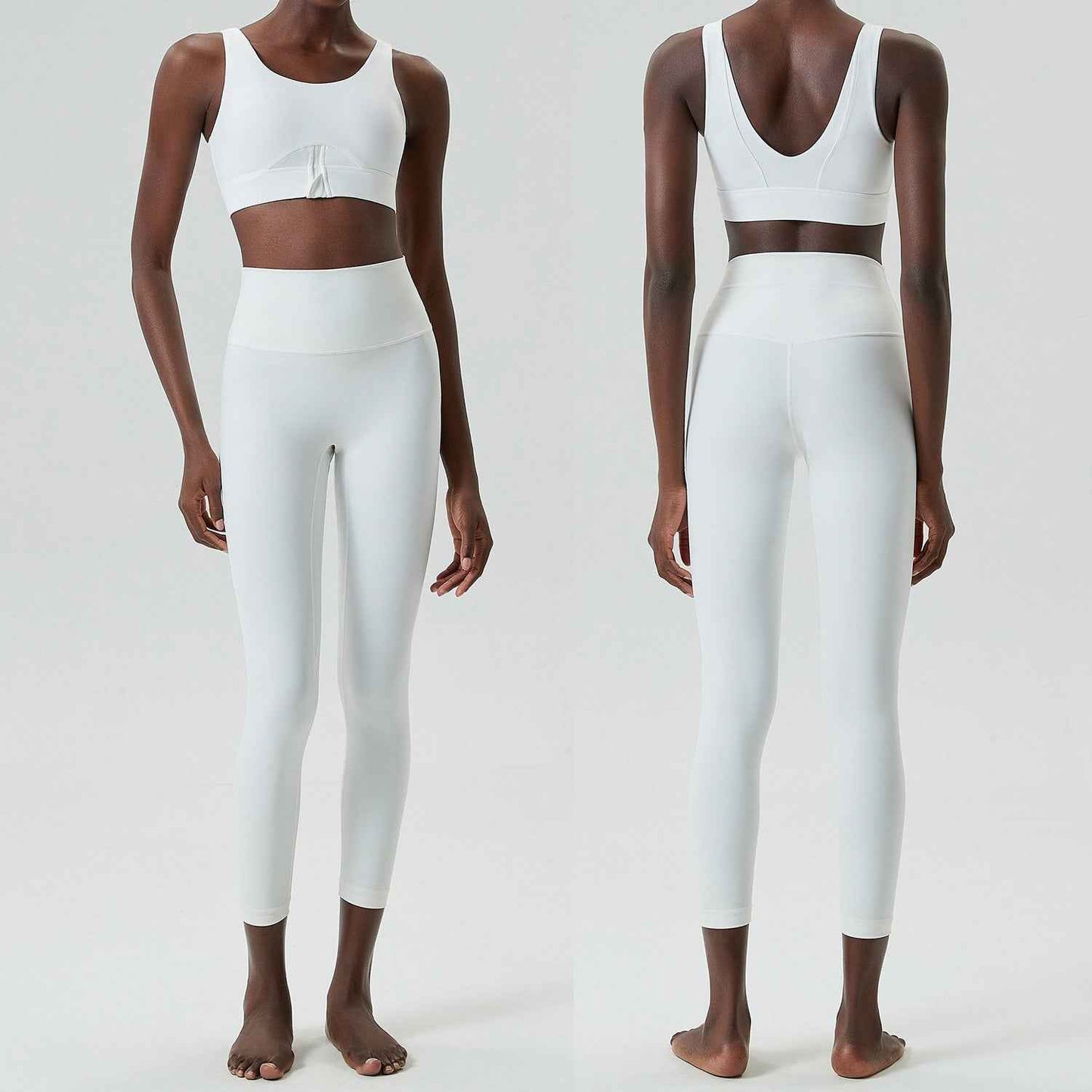 Eprolo Cross-Border Zippered Yoga Clothing Set for Women