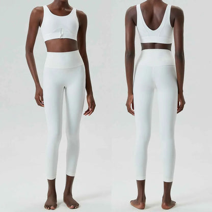 Eprolo Yoga Clothing Set: Cross-Border Zippered Women's Activewear - Shello's Creative Boutique