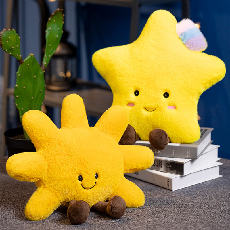 Amuseable Sun Small Sun Pillow Stuffed Toy Moon Cloud Cushion Pillow Doll Doll eprolo