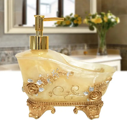 European Liquid Soap Bottle Resin Bathtub Shape Bathroom Sanitizer Bottles Shampoo Shower Gel Wristband Dispenser Accessories - Shello's Creative Boutique