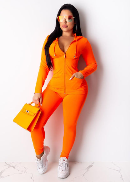 Two Piece Set Tracksuit Women Festival Clothing Fall Winter Top+Pant Sweat Suits Neon 2 Piece Outfits Matching Sets eprolo