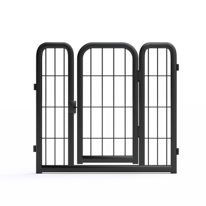8-Panel Dog Fence - 24" Portable Indoor/Outdoor Pet Pen