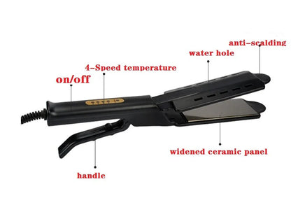 Hair Straightener Four-gear Ceramic Tourmaline Ionic Flat Iron Hair Straightener - Shello's Creative Boutique