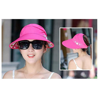 Women's Summer Casual All-match Going Out Ultraviolet-proof Korean Style Folded Sun Block Hat Breathable And Light eprolo