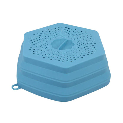 Microwave Oven Anti Spluttering Lid Collapsible Silicone Microwave Food Cover with Plate Microwave Cover lids - Shello's Creative Boutique