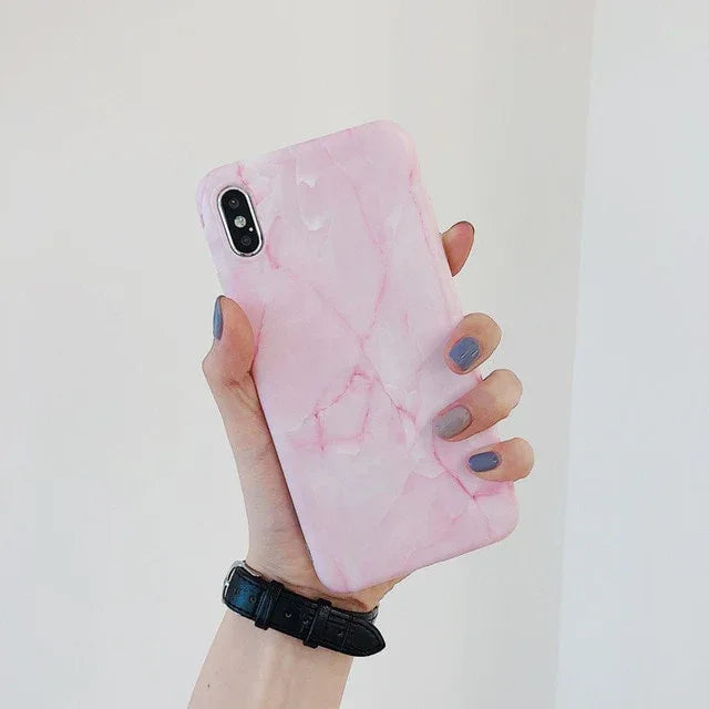 Luxury Marble Case For iPhone 7 Case Soft Silicone Back Cover For iPhone 6 6S 7 Plus 8 Plus Coque iPhone X XR XS Max Case Cover - Shello's Creative Boutique