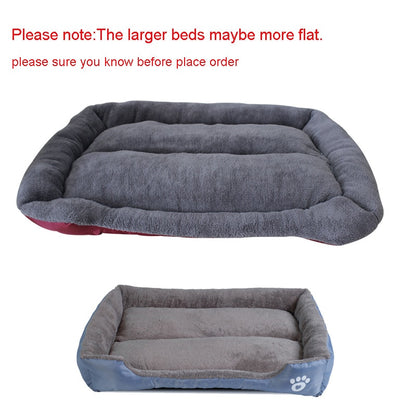 S-3XL 9 Colors Paw Pet Sofa Dog Beds Waterproof Bottom Soft Fleece Warm Cat Bed House Petshop cama perro eprolo