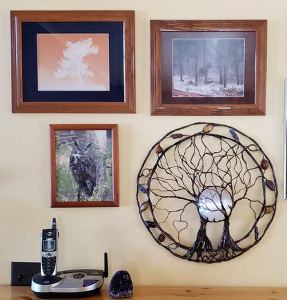 Retro Round Tree Of Life Ring Metal Pendant Wall Decoration Artwork eprolo