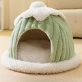 Adorable Toast Bread Pet Bed - Cozy Semi-Enclosed Cat & Dog Bed