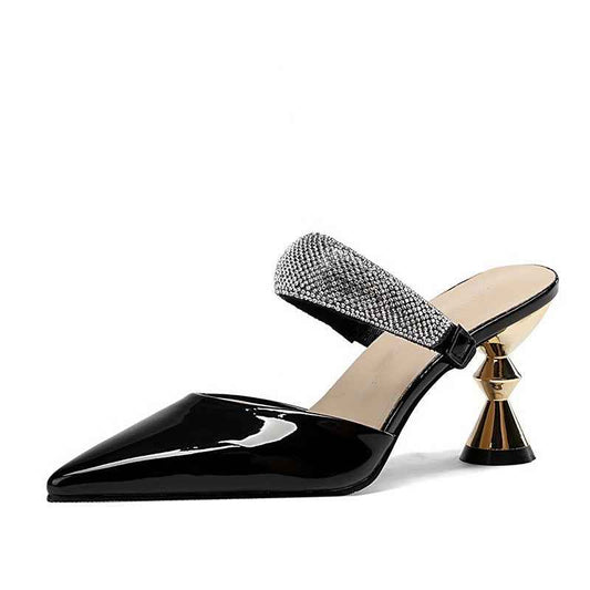 French Sexy Rhinestone High Heels – Elevate Your Style with Elegance