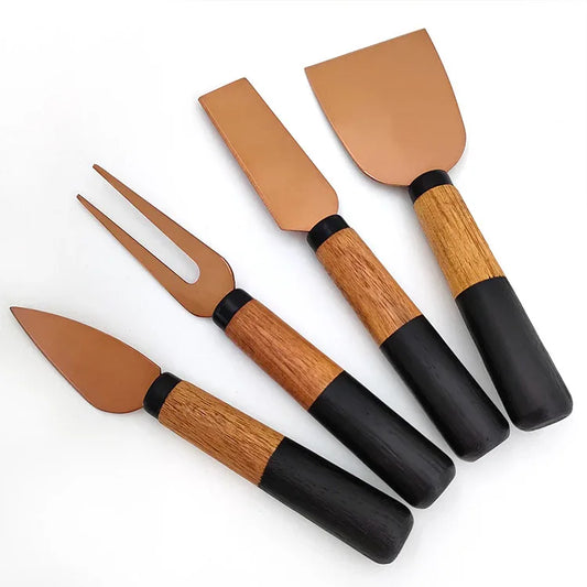 Kitchen Utensils Stainless Steel Cheese Knife Set Cheese Cutter Butter Knife Four Piece Baking Tools - Shello's Creative Boutique