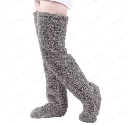 Cozy Plush Over-Knee Socks - Ultra-Soft Winter Leg Warmers - Shello's Creative Boutique