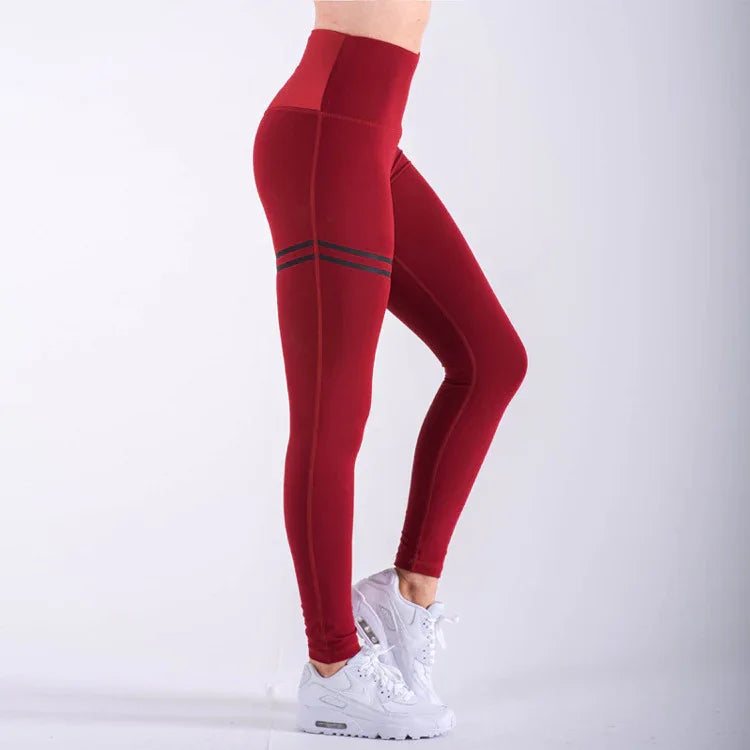 High Elastic Fitness Sport Leggings Tights Slim Running Sportswear Yoga Pants - Shello's Creative Boutique