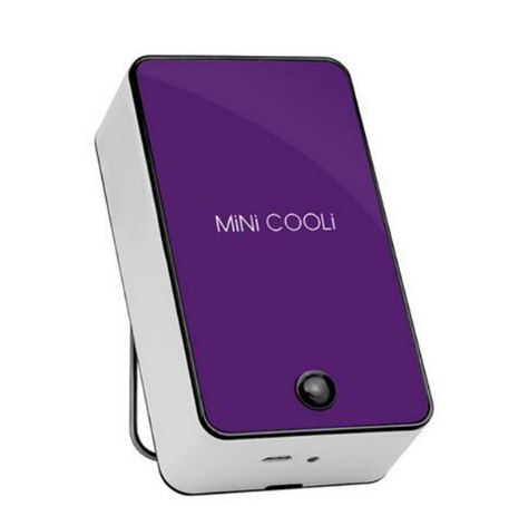 Mini Portable HandHeld Table Air Conditioner Cooler Cooling USB Rechargeable Battery Bladeless Fan eprolo