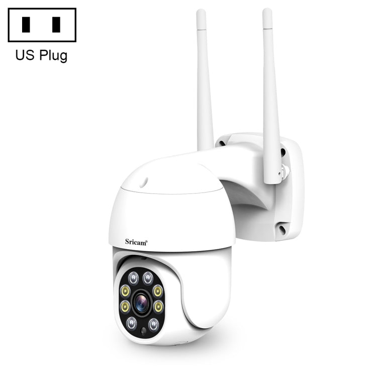 Sricam SP028 1080P HD Outdoor PTZ Camera, Support Two Way Audio / Motion Detection / Humanoid Detection / Color Night Vision / TF Card, US Plug, SP028 AU Plug, SP028 EU Plug, SP028 UK Plug, SP028 US Plug - Shello's Creative Boutique