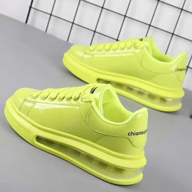 Branded couple shoes for men and women, breathable sports shoes, lacquered casual shoes, red skateboarding tennis shoes eprolo