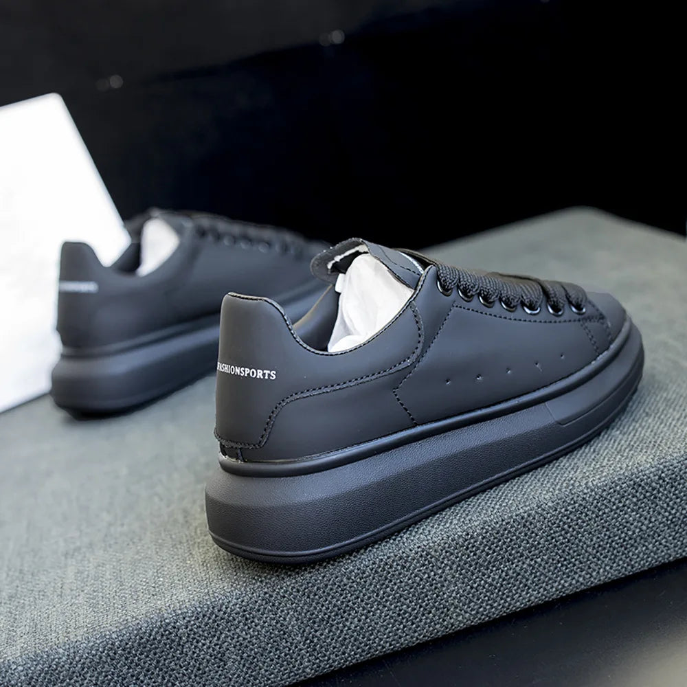 Branded women's shoes for couples, black and white casual sneakers for men, versatile luxury tennis shoes, designer white shoes eprolo