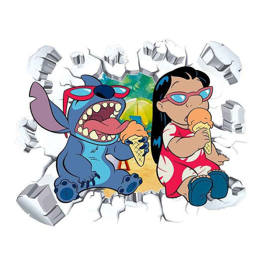 StarCraft Wall Sticker - Baby Stitch Self Adhesive Cartoon for Bedroom Dormitory Wall Decor