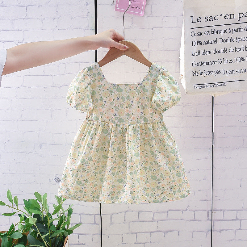 Princess Skirt Girls Summer Dress Children's Summer Thin Section Baby Foreign Style 1 Year Old Dress Girl Baby Shello Creative Boutique