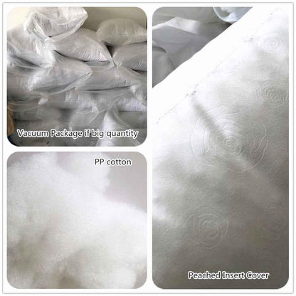 45x45cm Cushion Insert - Soft White Peached Fabric Inner with PP Cotton Filling (450g) - Shello's Creative Boutique