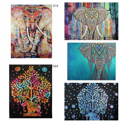 Bohemian Mandala Tapestry Sandy Beach Indian Picnic Rug Throw Travel Mattress Blanket Camping Tent Wall Decor Hanging Tapestries - Shello's Creative Boutique