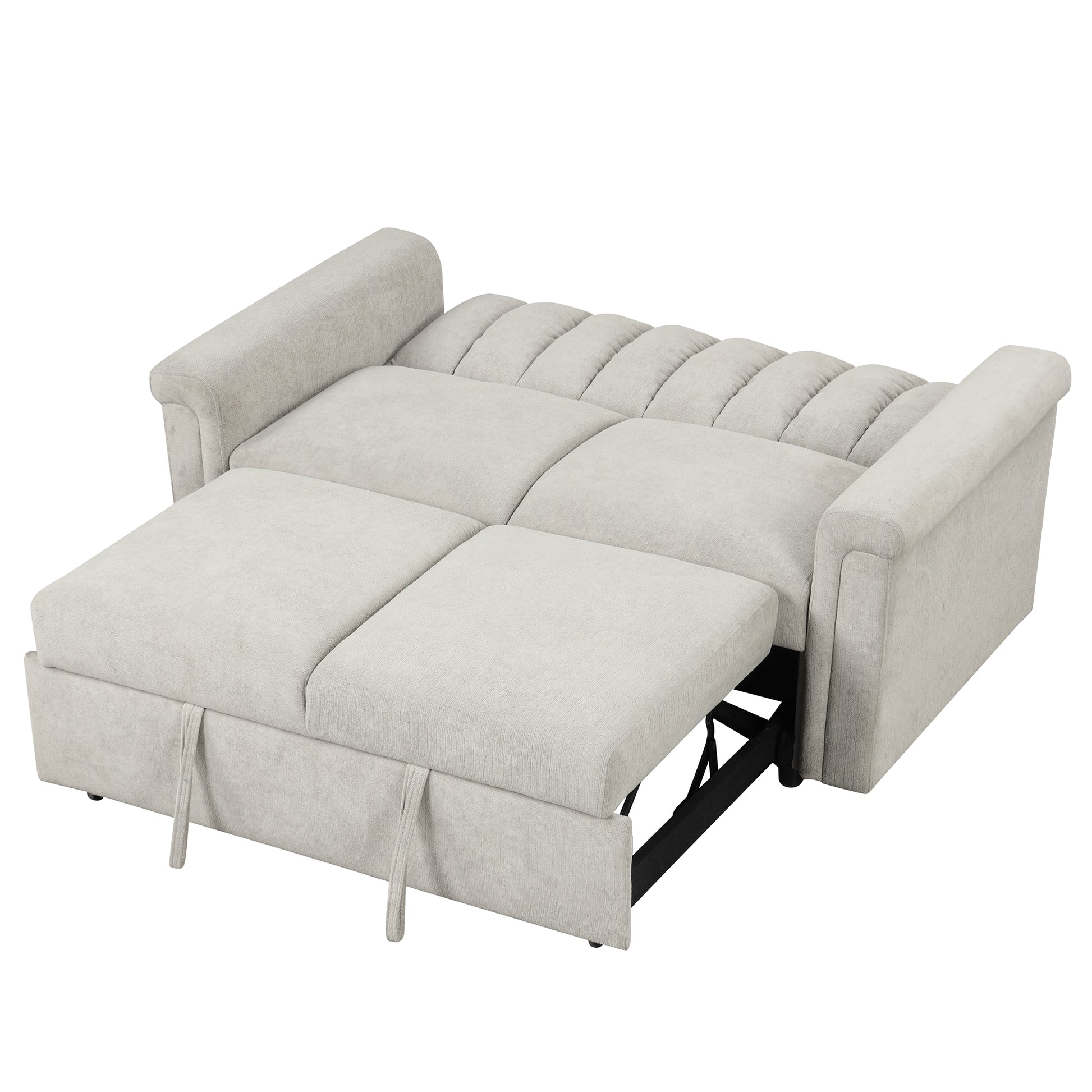 U_STYLE Convertible Soft Cushion Sofa Pull Bed ,for Two People to Sit On eprolo
