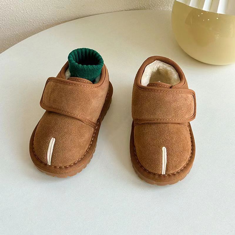 Baby Cotton Shoes Autumn/Winter New Children's Velvet Shoes Men's and Women's Shoes Fake Split Toe Snow Boots eprolo