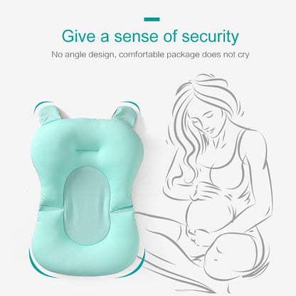 Baby Bath Seat Support Mat Foldable Baby Bath Tub Pad & Chair Newborn Bathtub Pillow Infant Anti-Slip Soft Comfort Body Cushion eprolo