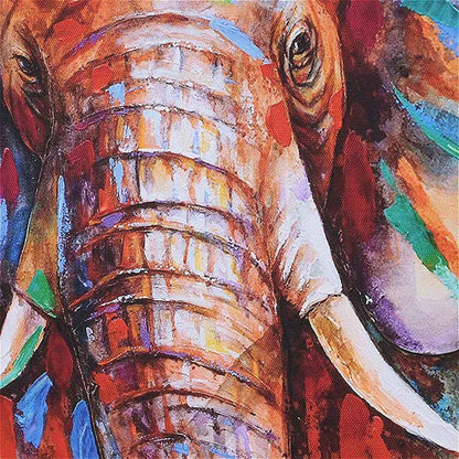 Elephant Head Canvas Art - Modern Animal Wall Art for Living Room, Bedroom, Office Decor - Shello's Creative Boutique