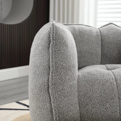 Soft Bean Bag Chair with High Resilient Foam Comfortable Square Lazy Sofa with Footstool - Shello's Creative Boutique