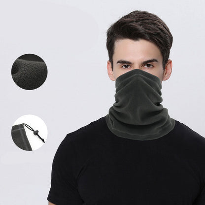 Autumn And Winter Multi-Functional Neck Cover Warm Fleece Ski Mask Polar Fleece Cycling Sports Scarf Hat eprolo