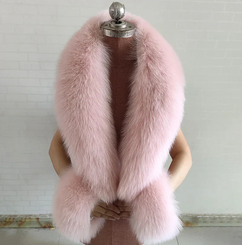 Real Fox Fur Horn Collar Fashion Fur Decorative Collar Jewelry - Shello's Creative Boutique