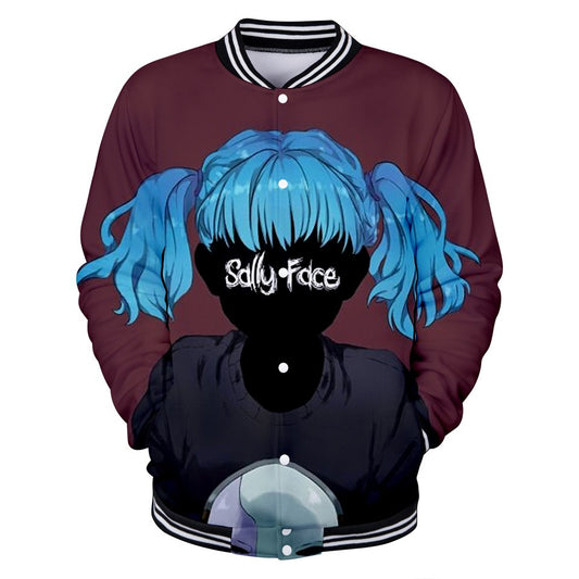 Sally face 3D jacket Hoodies New Hot Fall 3D baseball jacket Harajuku printing Sally face Baseball uniform Sweatshirt Men/Women eprolo