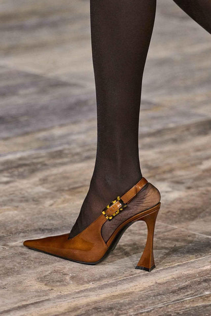 Women's Lacquer Leather Pointed Heels - Elegant High Heel Court Shoes - Shello's Creative Boutique