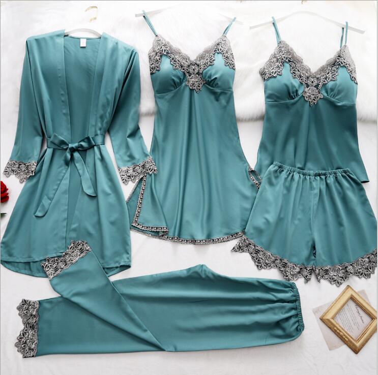 5 Pieces Set Women Pajamas Set eprolo