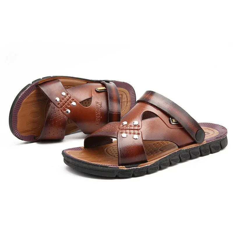 Men shoes Arrival Summer Men Flip Flops High Quality Beach Sandals Anti-slip Zapatos Hombre Casual Shoes Wholesale 43 - Shello's Creative Boutique