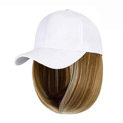 Short Straight Hooded Wig for Women - Chemical Fiber Headcover with Straight Hair - Shello's Creative Boutique