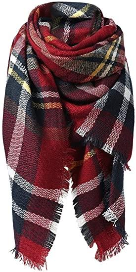women scarves-redblack - Shello's Creative Boutique