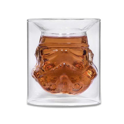 650ml Star Wars White Soldier Glass Jug Storm Trooper Spirit Bottle Empty Crystal Wine Glass Bottle Glass Cup Home Bar Tools - Shello's Creative Boutique