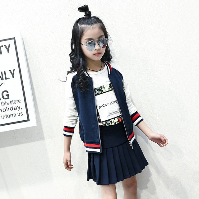 Girls Clothes Teen Summer Suit Girls Casual Shildren's Clothes Girls Shirt + Pants 2 Pieces Teen Girls Clothing eprolo
