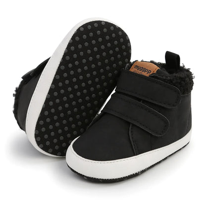 High Top Autumn And Winter Baby Shoes Baby Shoes Walking Shoes Warm Shoes M2035 - Shello's Creative Boutique