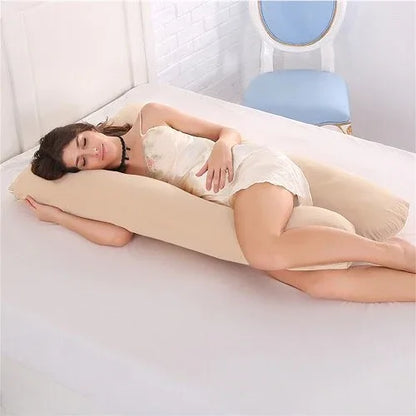 Pregnancy Pillow Bedding Full Body Pillow for Pregnant Women Comfortable U-Shape Cushion Long Side Sleeping Support Pillows - Shello's Creative Boutique