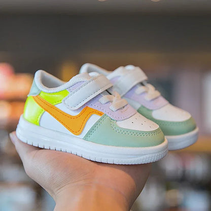 Baby Sports Sneakers – Soft Leather Flats for Stylish Little Steps - Shello's Creative Boutique